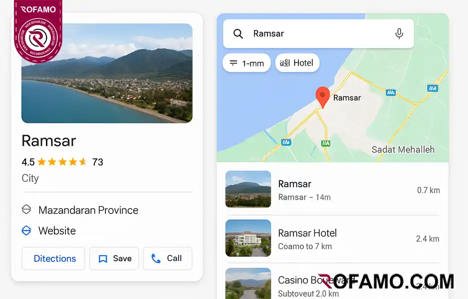 تصویر بهینهسازی Google Business Profile و Map Pack برای سئو سایت در رامسر