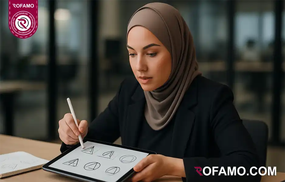 تصویر اتود اولیه و مودبرد برای مسیر خلاقیت در طراحی لوگو در مازندران