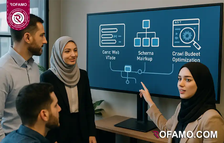 سئو تکنیکال پیشرفته در بهشهر شامل Core Web Vitals اسکیما و مدیریت بودجه خزش