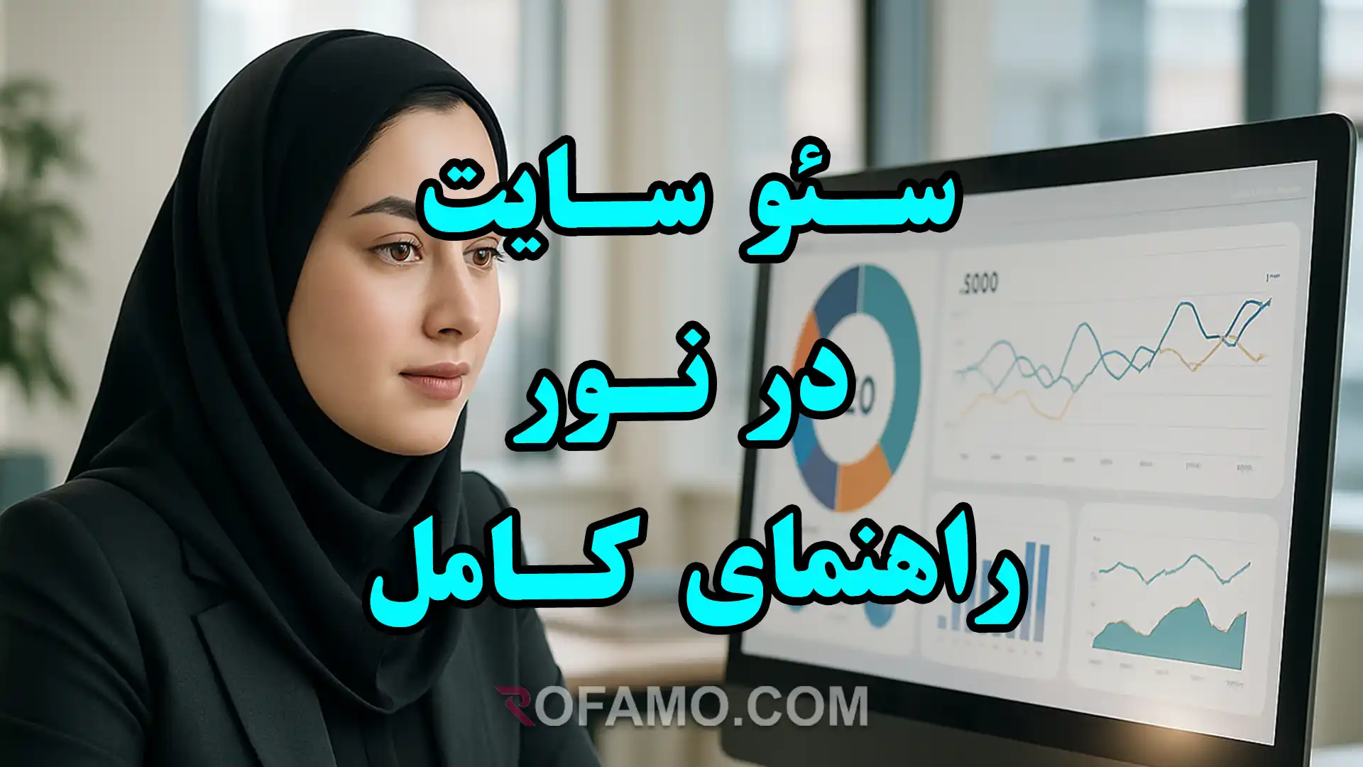 تصویر شاخص راهنمای کامل سئو سایت در نور با تمرکز بر بهبود رتبه در نتایج جستجو