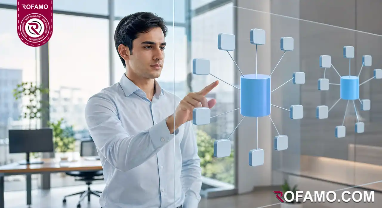 دیاگرام نگاشت کلمات کلیدی به صفحات با ساختار Topic Cluster و جلوگیری از کنیبالیزیشن